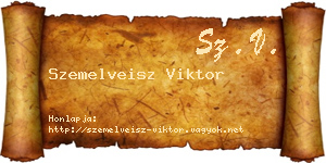 Szemelveisz Viktor névjegykártya
