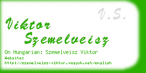 viktor szemelveisz business card